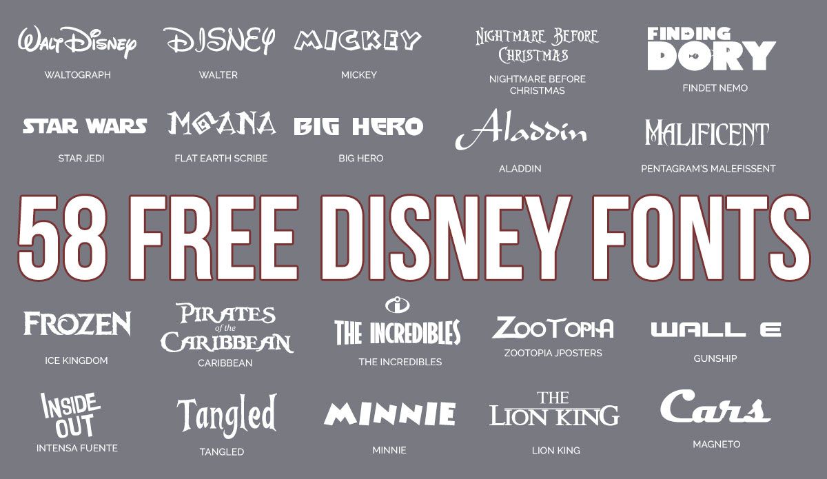 Disney font for mac